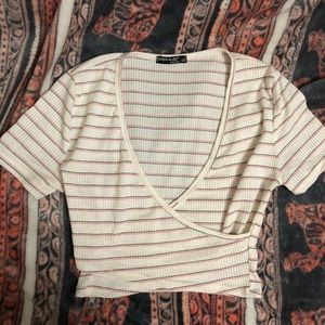 ❗️SOLD❗️Surplice crop top